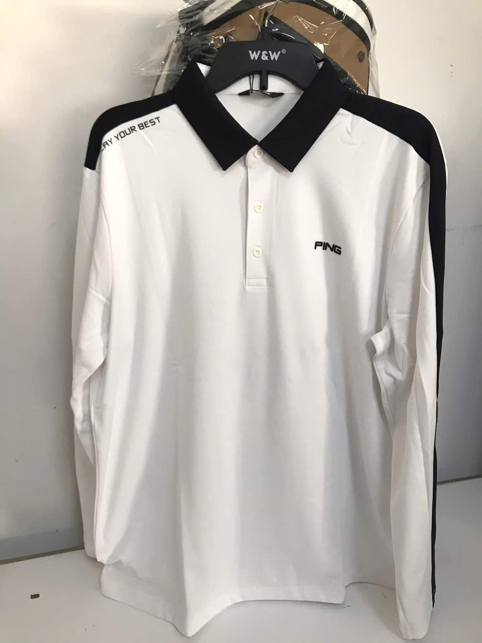 Áo golf nam dài tay Ping